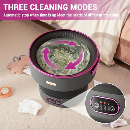 13L Foldable Mini Washer with with 4 Modes