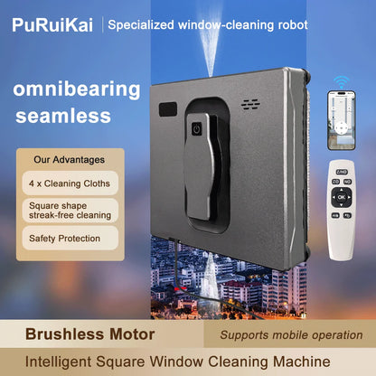 Robot Window Cleaner,Dual Water Spray