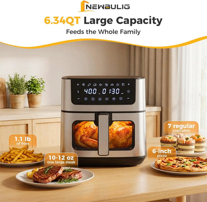 6.34 QT Air Fryer 8-in-1 Presets