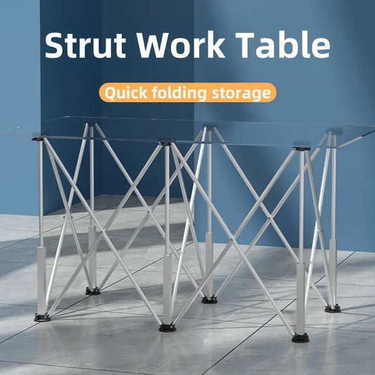 Foldable spider foot support workbench, portable work saw frame, folding table, multi-functional telescopic workbench sofa legs