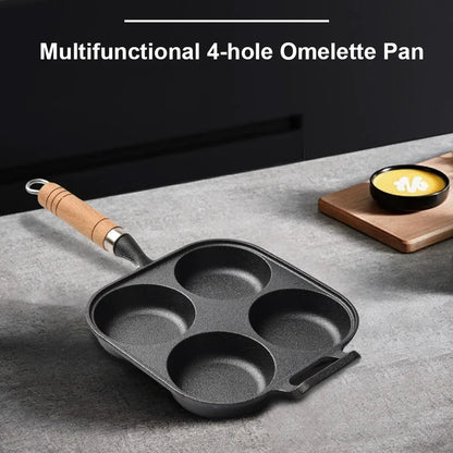 Thicken Frying Pan Cast Iron Breakfast Grill Cooking Pot Egg Frying Pan Egg Pancake Steak Pan Non-Stick Cake Maker Pancake Pan