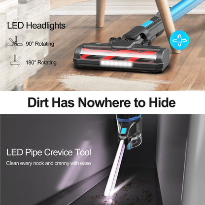 Smart Cordless Vacuum Cleaner, Free-Standing Design