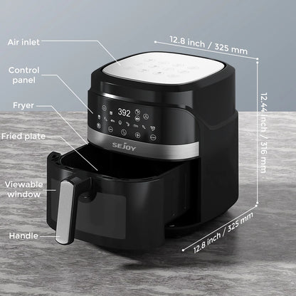 Air Fryer 8-in-1,6 Quart Electric Hot Fryer Oven