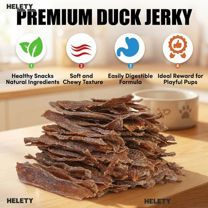 Duck Meat Jerky - Pet Teething Snack, Training Reward