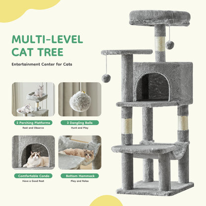 44In Cat Tree Tall Multi-Climbing Towert