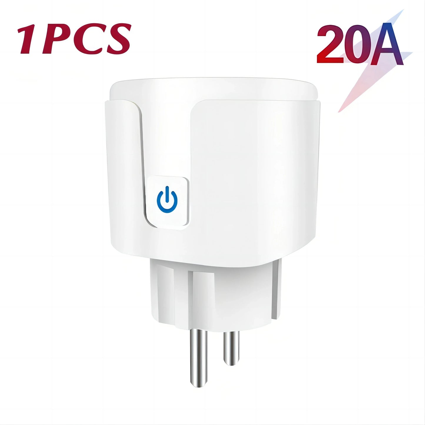 WiFi EU Smart Socket Plug With Tuya App Outlet 20A Adapter Power Monitor Wireless Remote Control APP For Google Home Alexa
