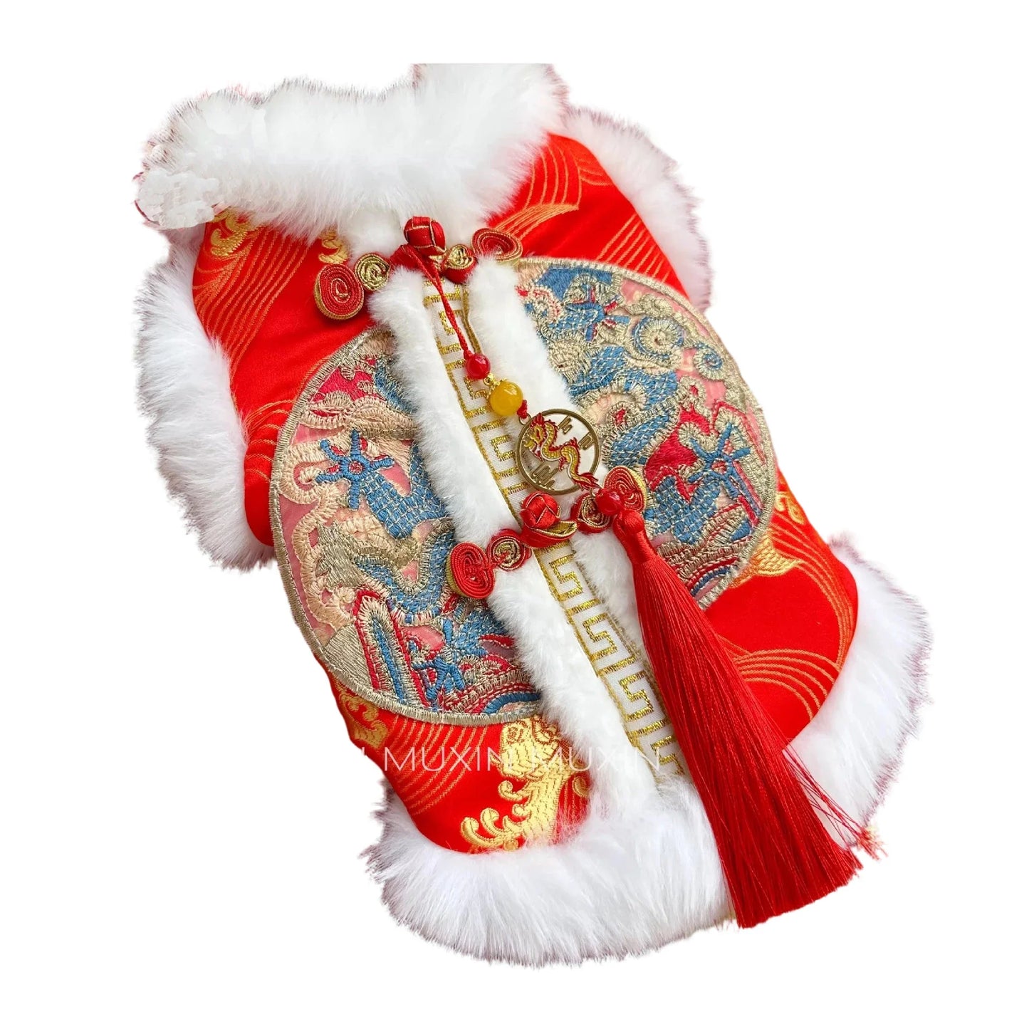 Clothing Dog Cat Winter New Year Chinese Style