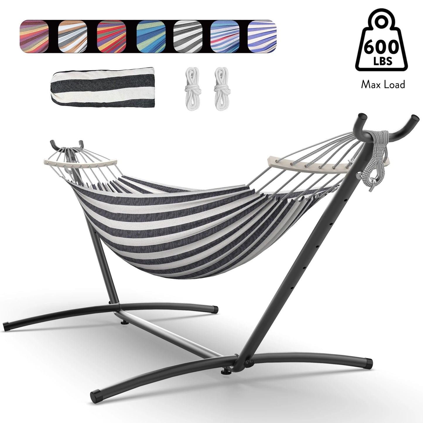Hammock with Adjustable Stand w/Storage Bag