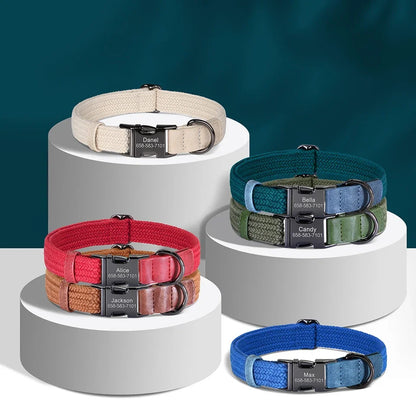 Custom Dog Collar Free Engraved Pet Name