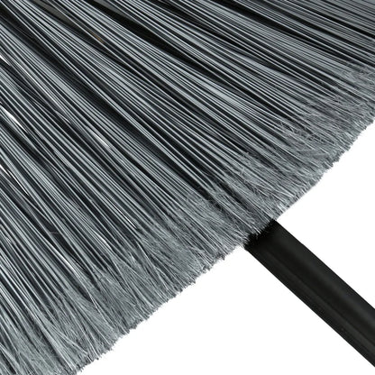 Broom Dustpan, Long Handle, Compact Durable Rubber