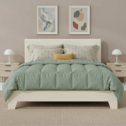 Full/Queen/King Upholstered Bed Frame Adjustable Linen Headboard