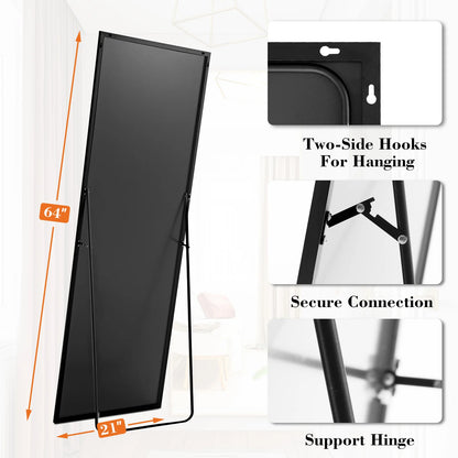 64"x21" Full Body Wall Mirror, Standing, Hanging, Leaning