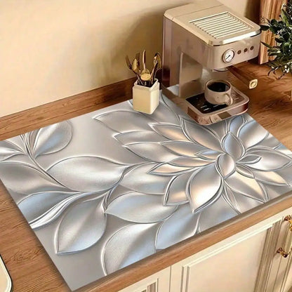 Stove Cover, 2D Golden Three-Dimensional Petal