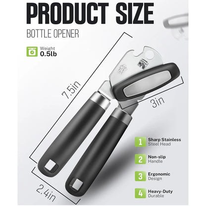 Easy-Grip Can Opener, Sharp Edges.