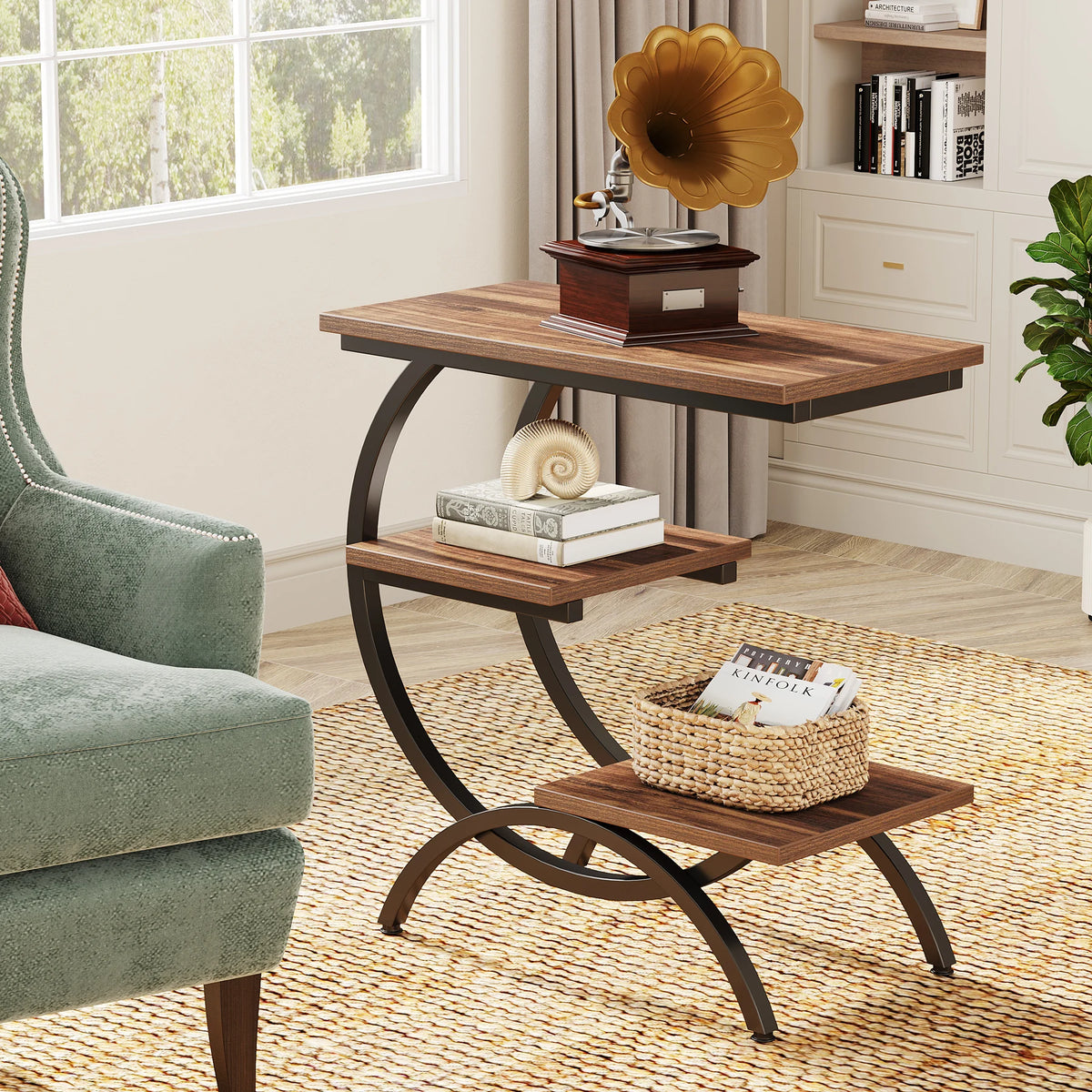 Tribesigns C-Shaped End Table, Couch, Bedside