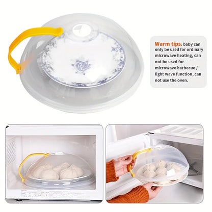 Microwave Food Cover, Steam Vents, Handle Easy