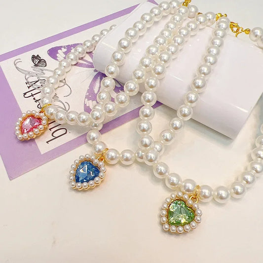 Adjustable Pet Pearl Necklace