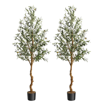 Artificial Olive Tree Plastic Plants in Pot