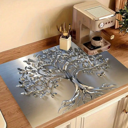 2 D Stove Cover, Tree Design, Branches Leaves,