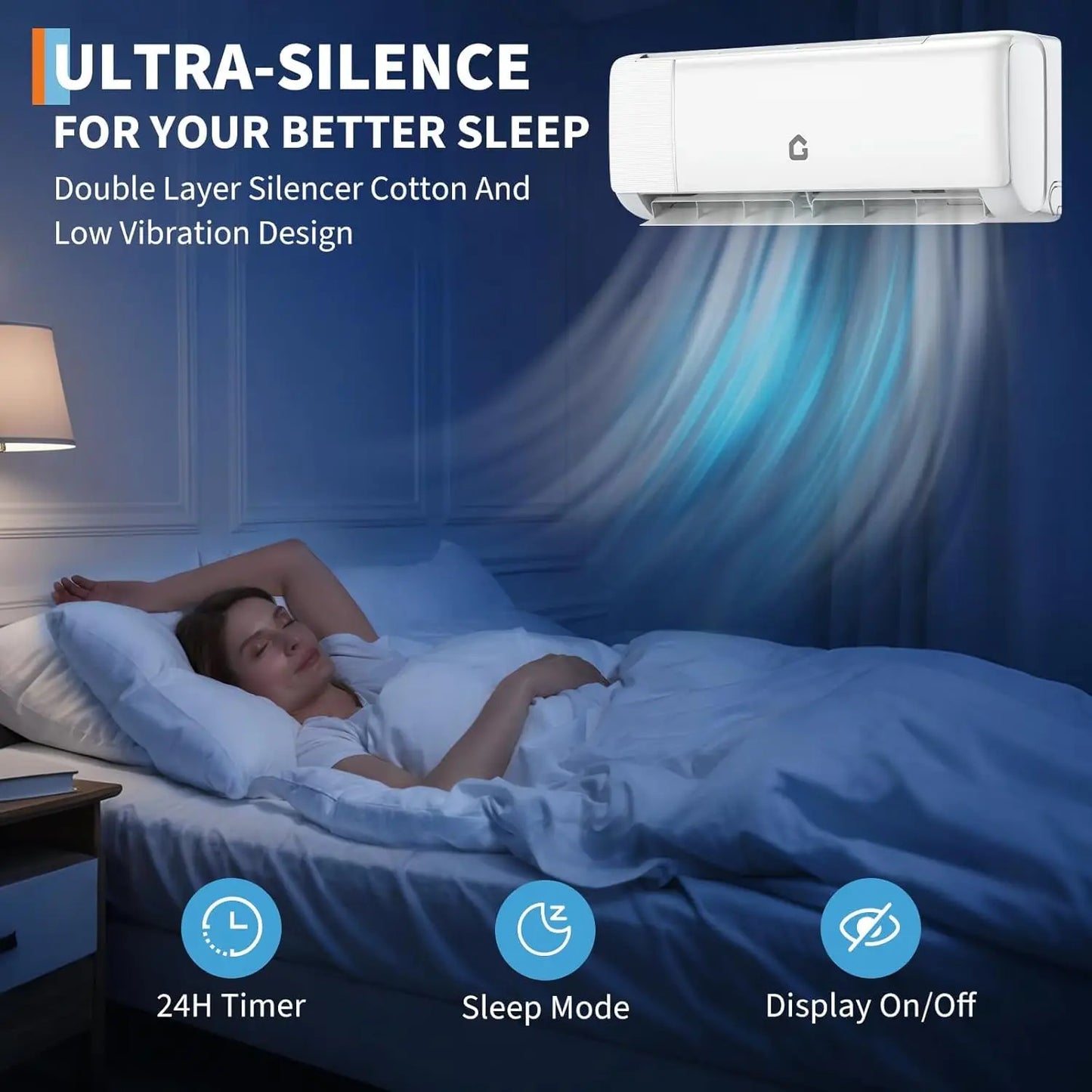 24000 BTU Mini Split AC and Heating System