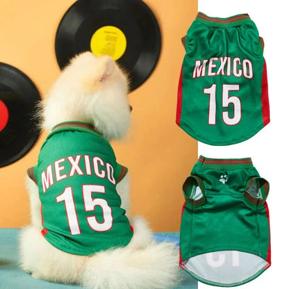 Football Uniform Large Dog Jersey Basketball Sport Clothes