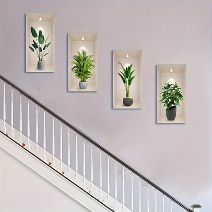 Jungle Theme Wall Decal Set 3D Plants