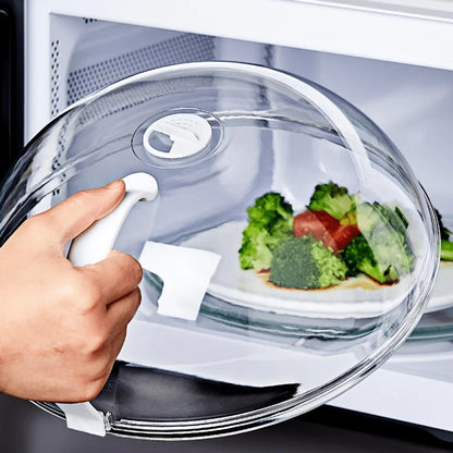 Microwave Food Cover, Steam Vents, Handle Easy