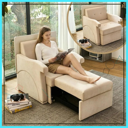 5 in 1 Convertible Sofa Bed, Foldable Sleeper Chair