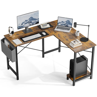 Corner 50 Inch Office Writing PC Wooden Table