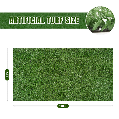 7FT×12FT Realistic Artificial Turf Grass  Pet Dog-Friendly