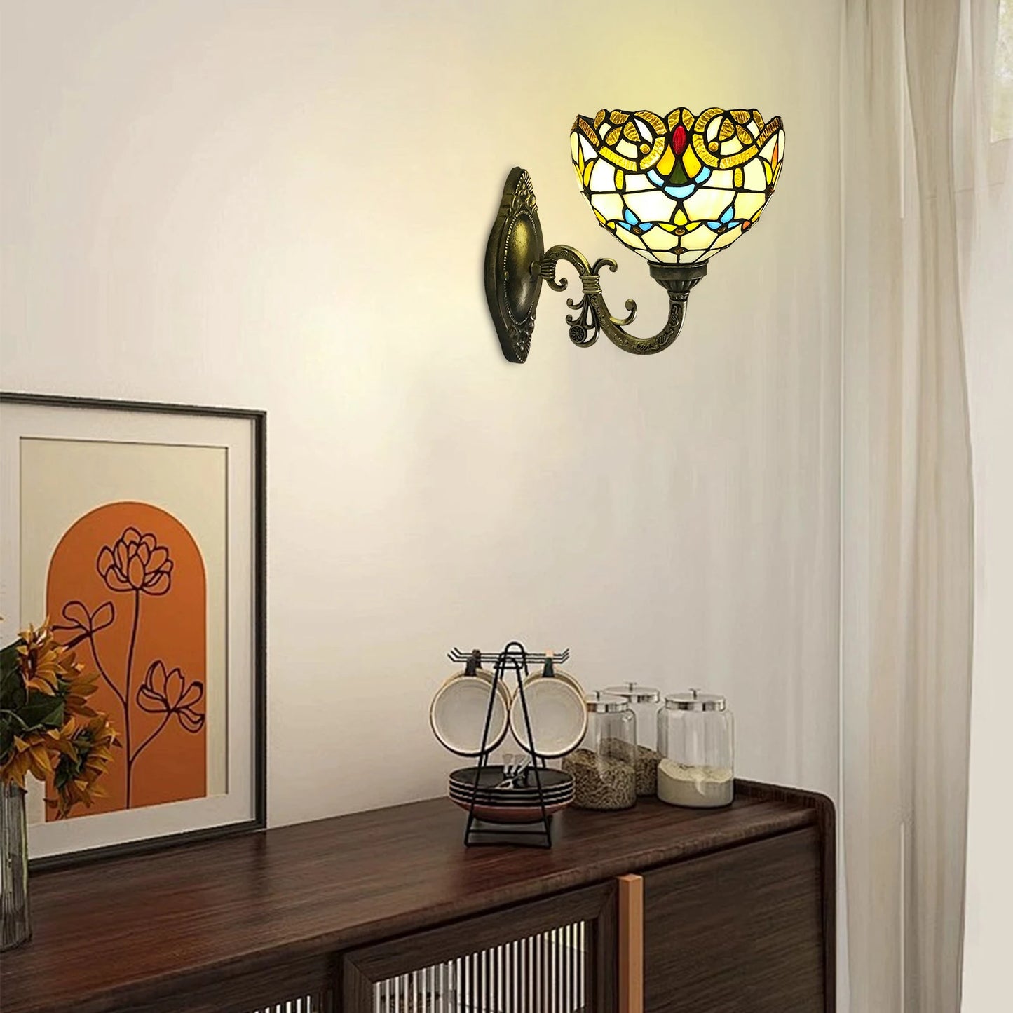 Tiffany Wall Lamp Wall Light Indoor Vintage