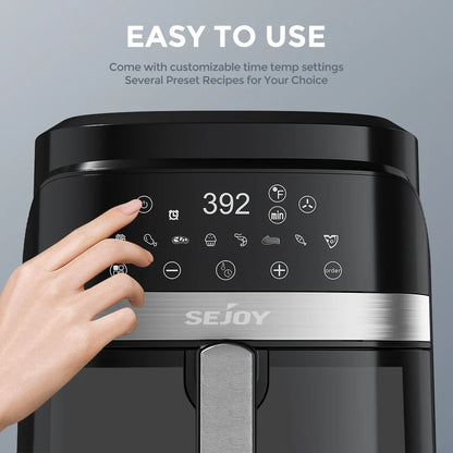 Air Fryer 8-in-1,6 Quart Electric Hot Fryer Oven