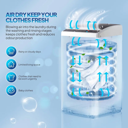 25LBS Portable Washing Machine, Full-Automatic Electric