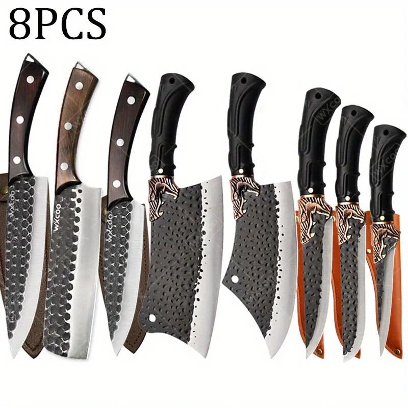Professional Kitchen Chef Knife Set Stainless Steel