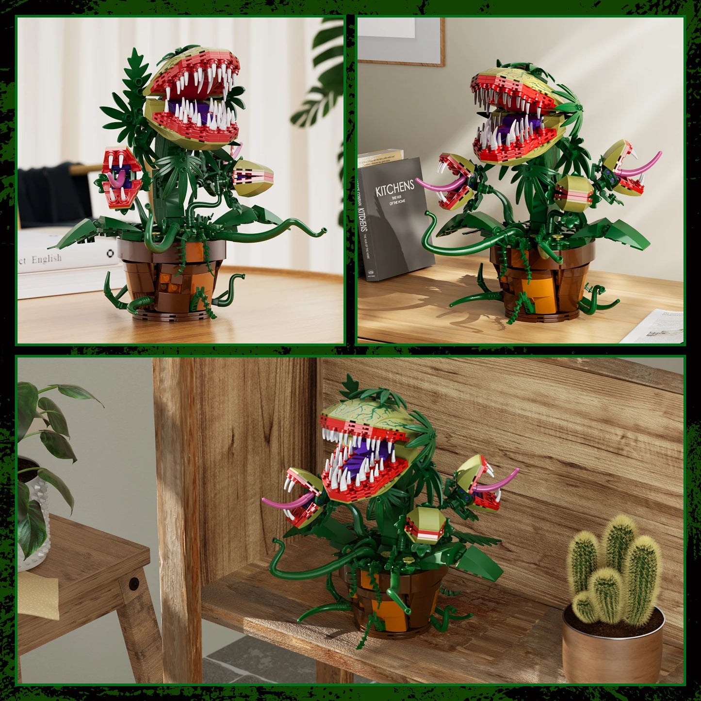 Piranha Plant Audrey Building Blocks Set Horrors Flower
