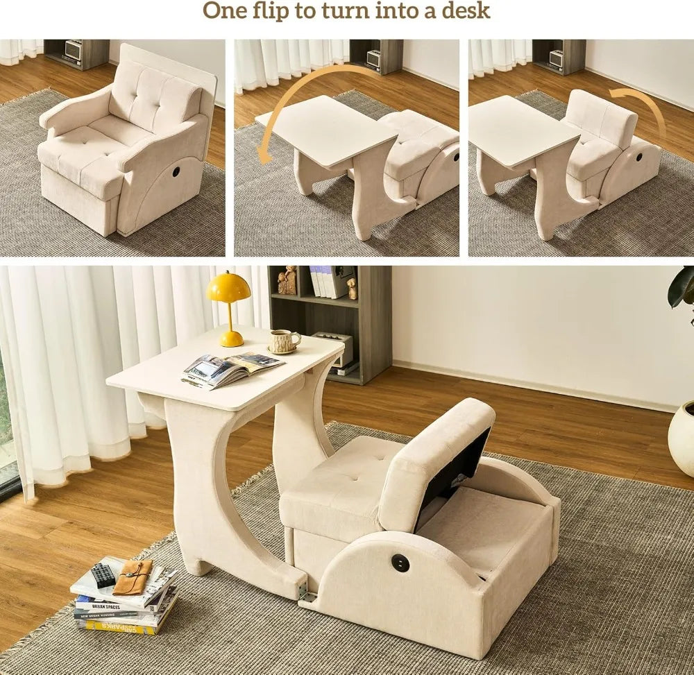 5 in 1 Convertible Sofa Bed, Foldable Sleeper Chair
