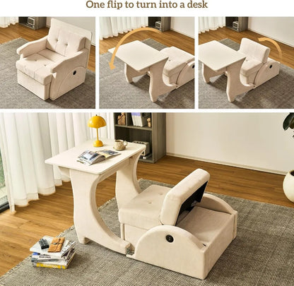 5 in 1 Convertible Sofa Bed, Foldable Sleeper Chair