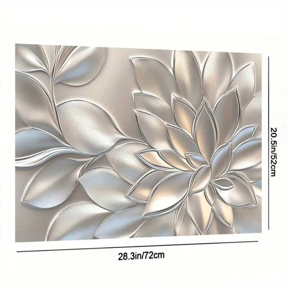 Stove Cover, 2D Golden Three-Dimensional Petal