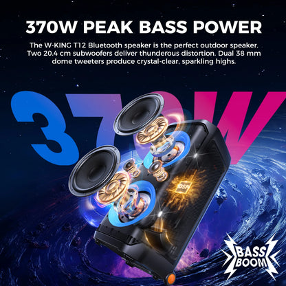 W-KING T12 Tragbare Bluetooth-Lautsprecher-Box