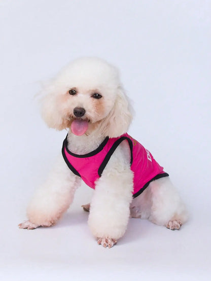 Spring Summer Printed Pet Sleeveless Vest Soft Comfortable