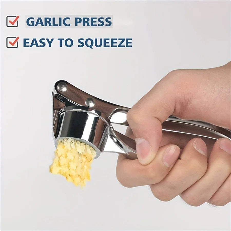 Heavy Duty Garlic Press, Multi-Tool. 18cm