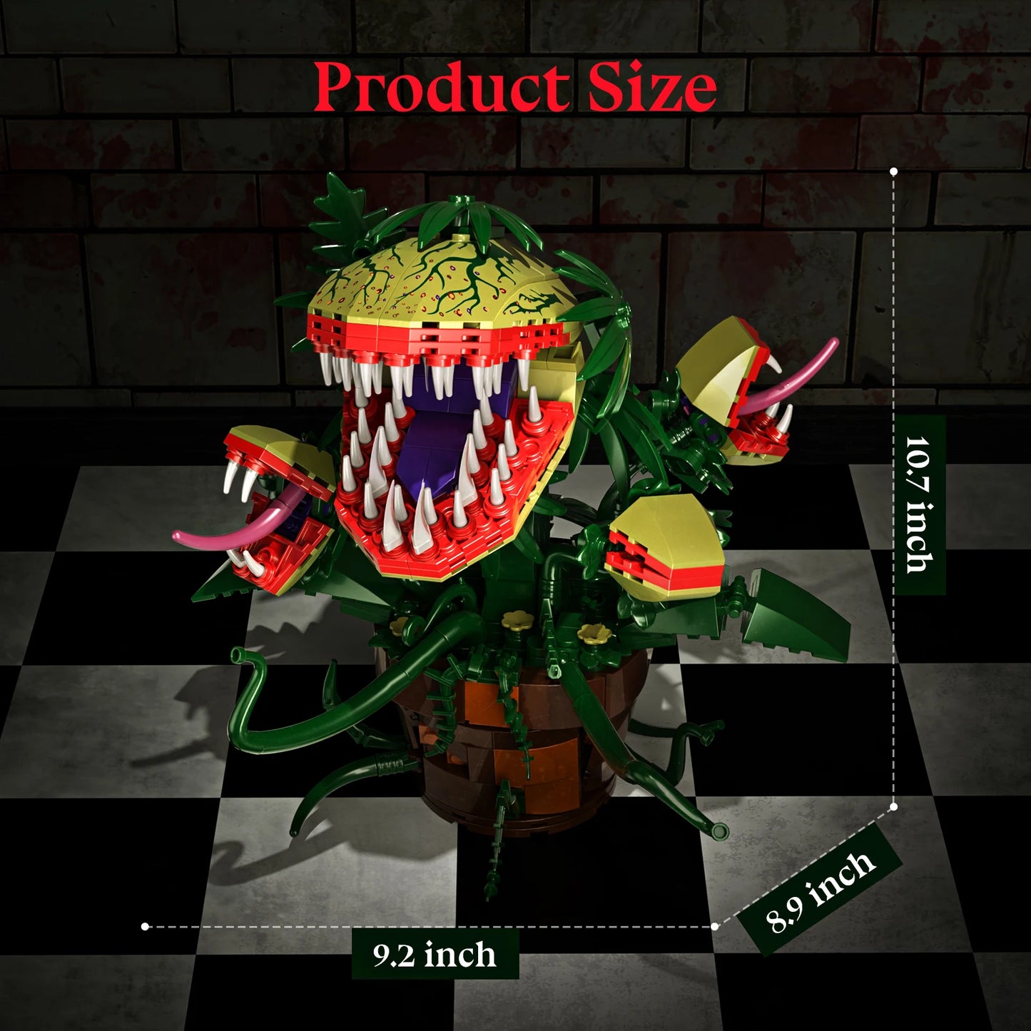Piranha Plant Audrey Building Blocks Set Horrors Flower