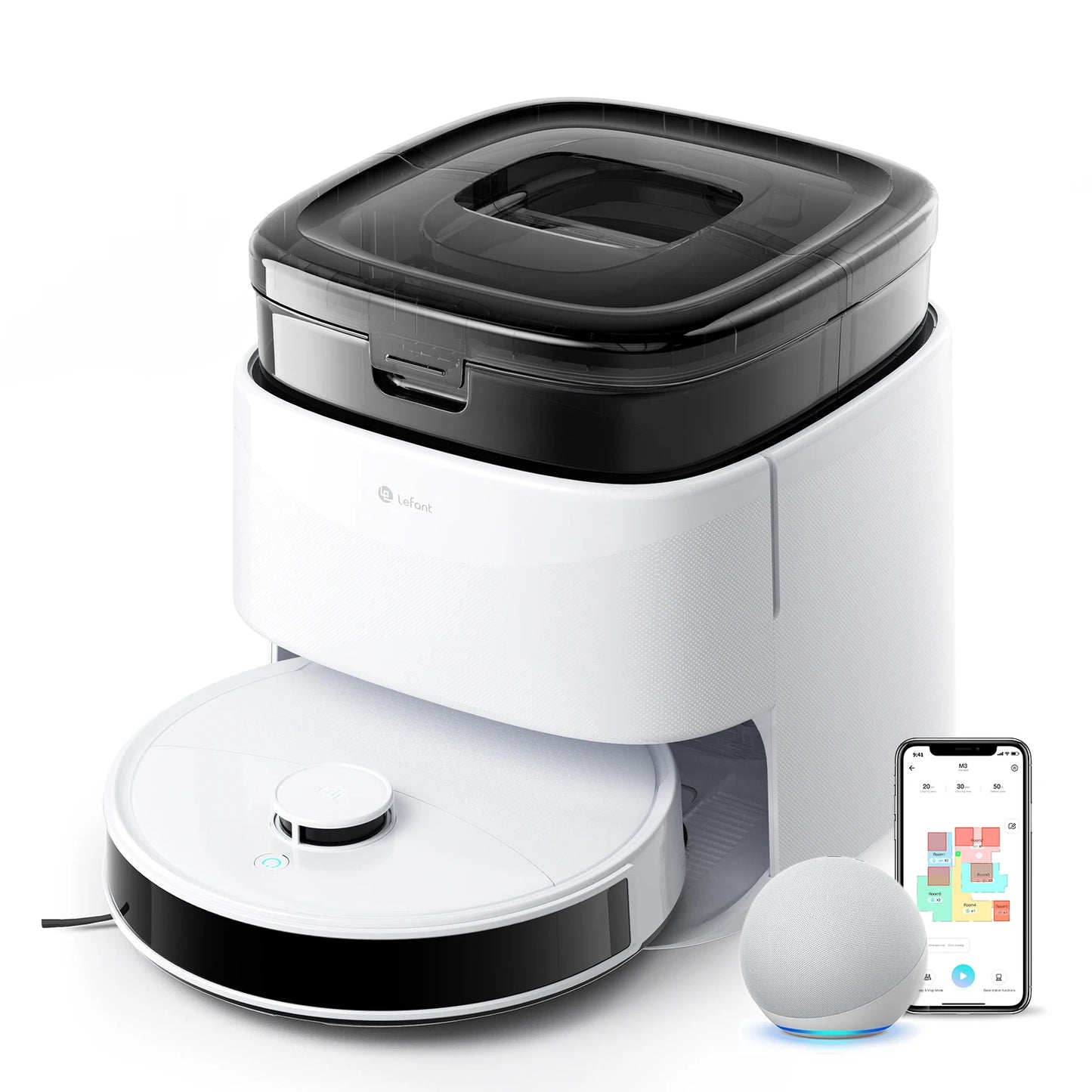 Lefant Robot Vacuum Mop, Self Emptying,