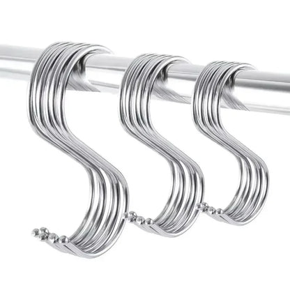 10-30PCS Metal S Hooks Stainless Steel
