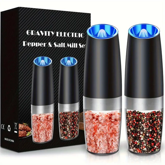 Electric Salt Pepper Mill, Tilt To Grind