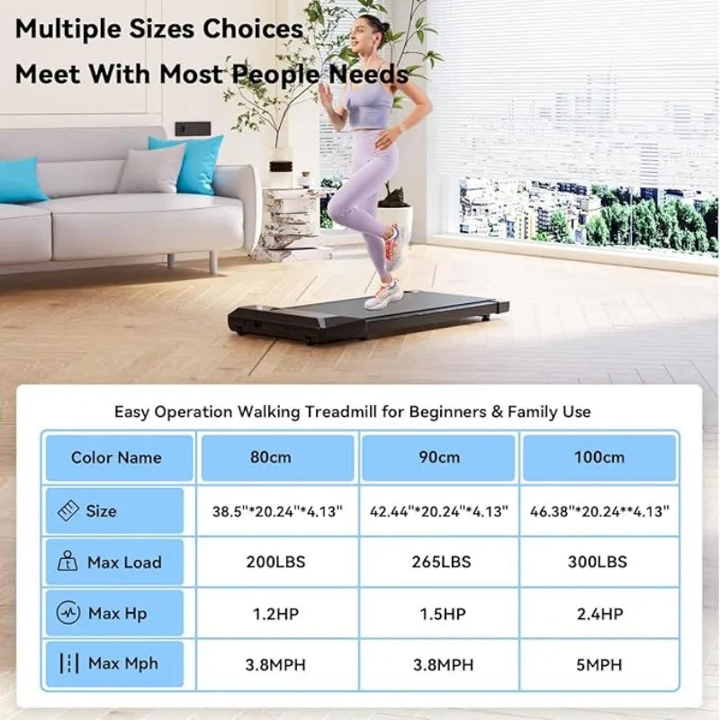 2-in-1 Home/Office 2.5 HP Walking,mini Treadmill
