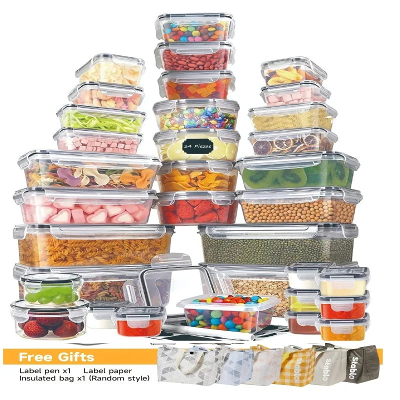 48 Food Storage 24 Airtight Containers Lids