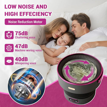 13L Foldable Mini Washer with with 4 Modes