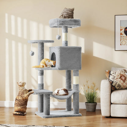 44In Cat Tree Tall Multi-Climbing Towert