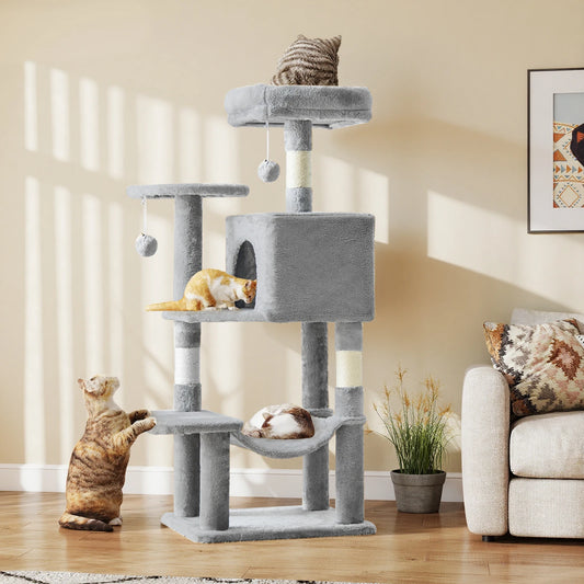 44In Cat Tree Tall Multi-Climbing Towert